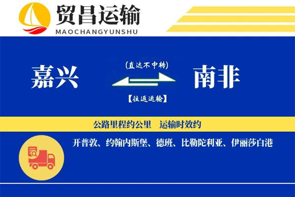 嘉兴到南非物流专线 | 空运海运双清包税 | 门到门国际物流服务